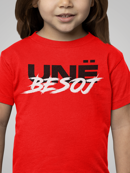 RED T-SHIRT FOR KIDS WITH GRAFFITI